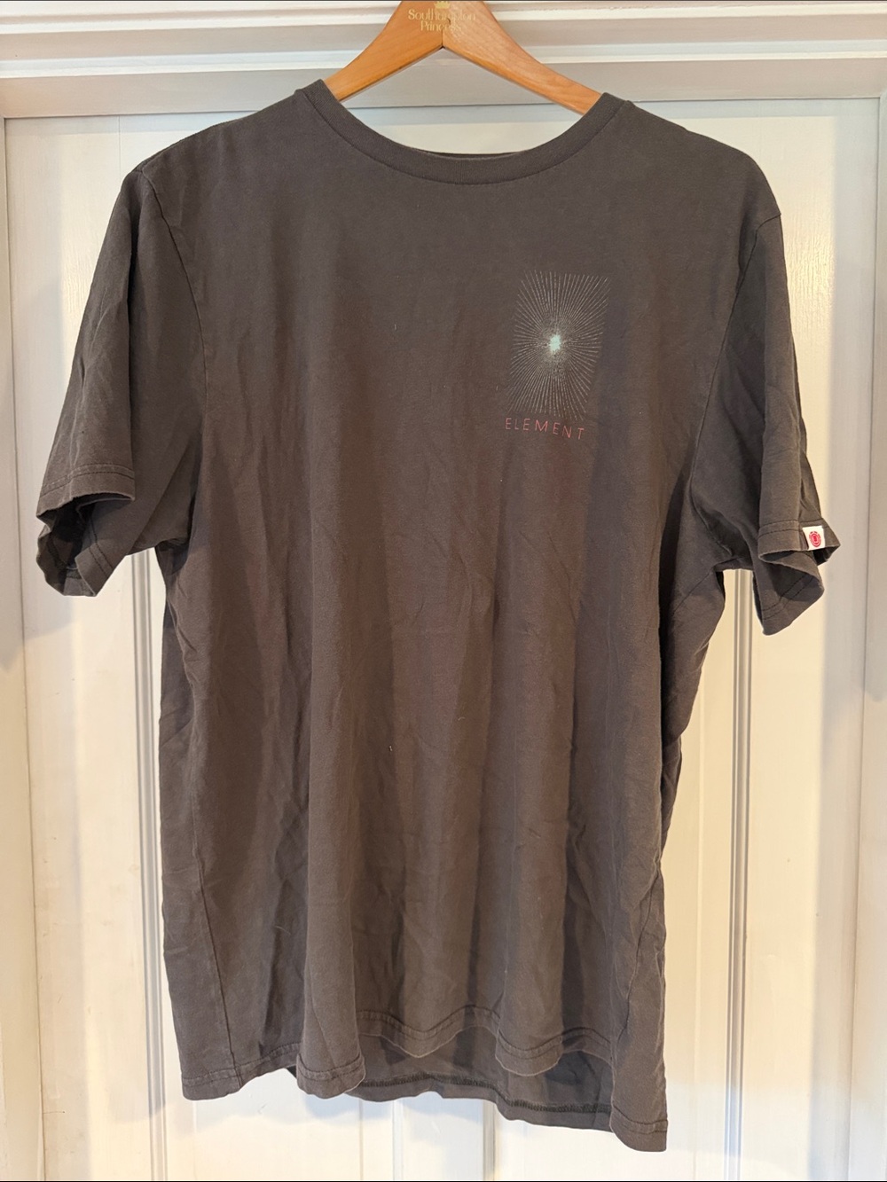 Element Men's Short-Sleeve Tee in Charcoal with Subtle Chest Graphic